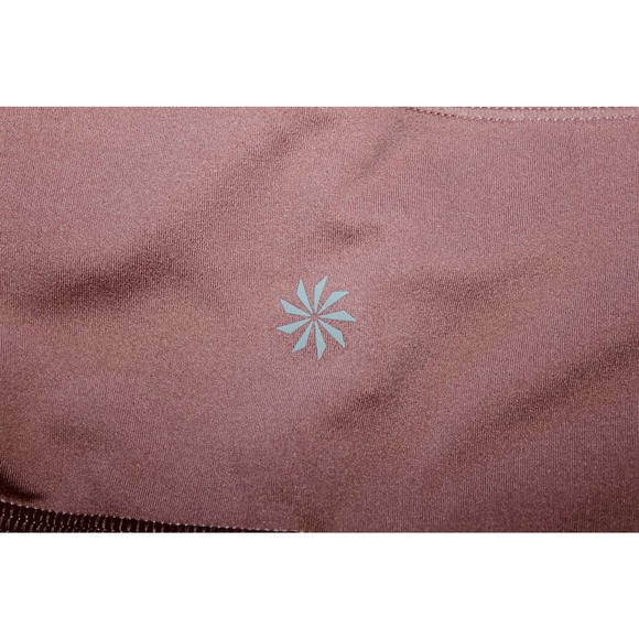 Womens Athleta Chroma 7/8 Tights Red Pink Athletic Cropped Capri Leggings Size M - Picture 3 of 7